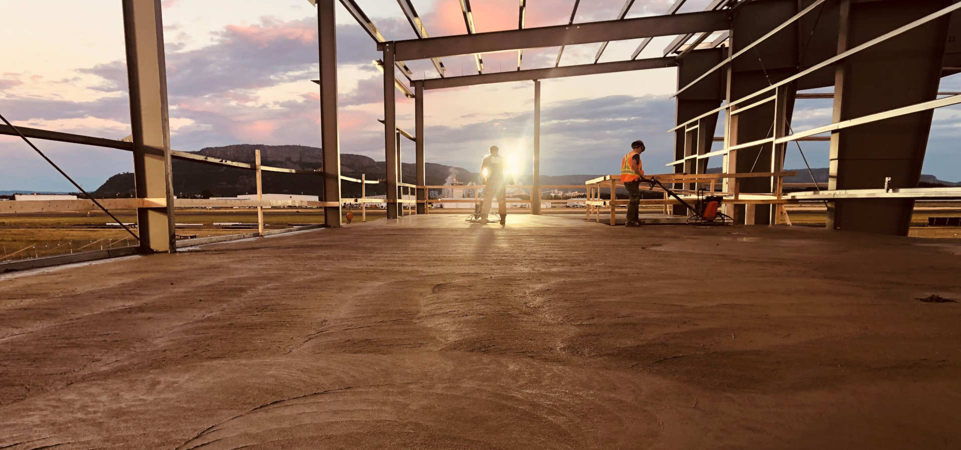 Construction yard in Ontario